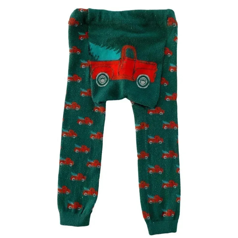 Doodle Pants | Thick Knit Christmas Leggings (12-18 mos)🎄